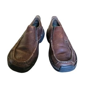 Timberland Men's genuine Leather upper Slip On Loafers brown size 10